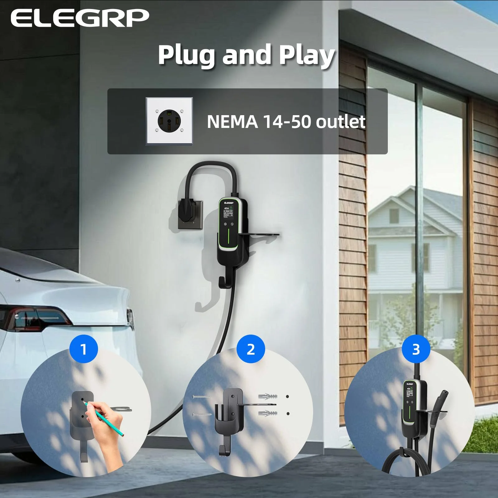 Fast Level 2 Tesla NEMA 14-50 Type EV Portable Charger Compatible with Model Y/3/X/S - Image 11