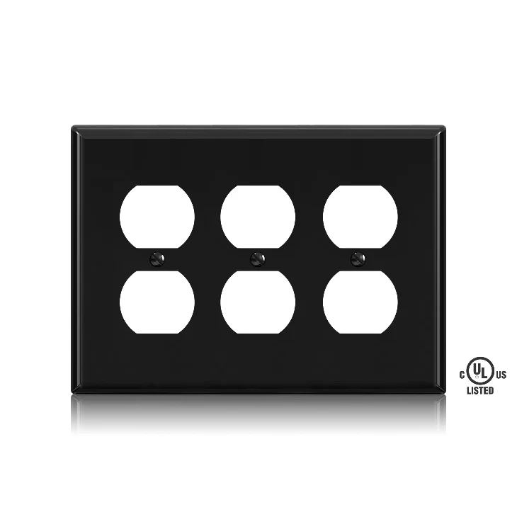 ELEGRP Duplex Receptacles Wall Plate Cover – Durable, Glossy Finish, UL Listed, Available in 1-Gang, 2-Gang, and 3-Gang - Image 5