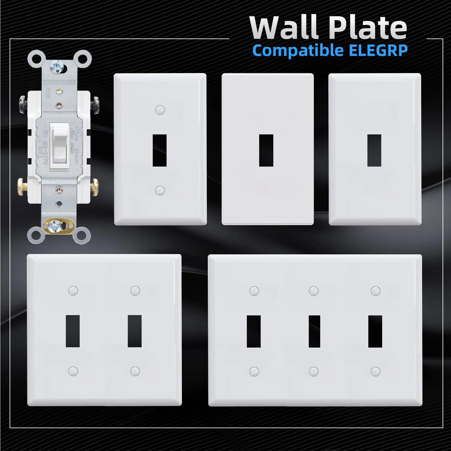 4-Way Toggle Light Switch, 15A 120/277V, Self-Grounding, 10-Pack - Image 8