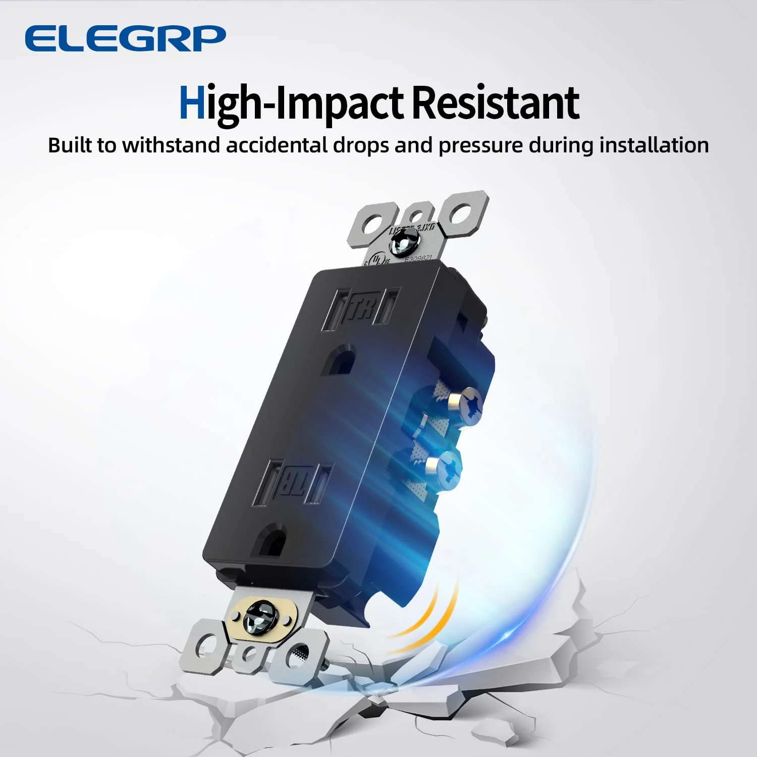 15A 125V, Decorator Wall Outlet Receptacle, Tamper-Resistant, Self-Grounding, 10-Pack - Image 13