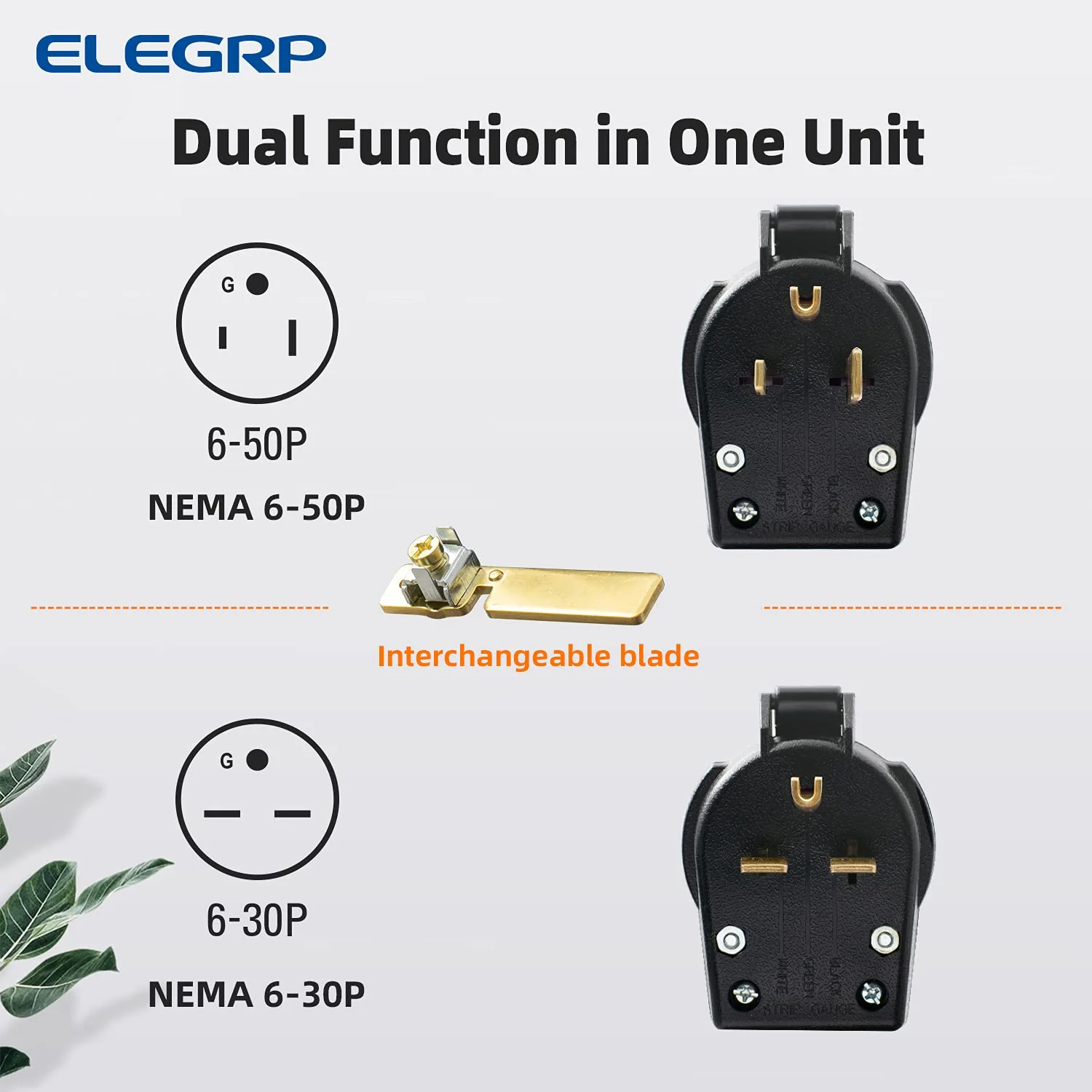 Flush Mount Power Receptacle & Plug Combo, 30A/50A 125-250V, NEMA 6-30R/P & 6-50R/P - Image 13