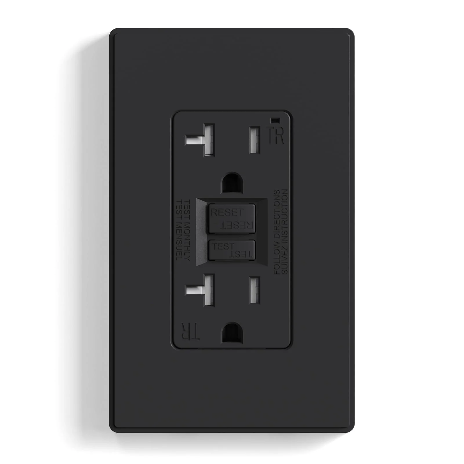 GFCI Outlet, 15A/20A, Self-Test, Tamper-Resistant - Image 3