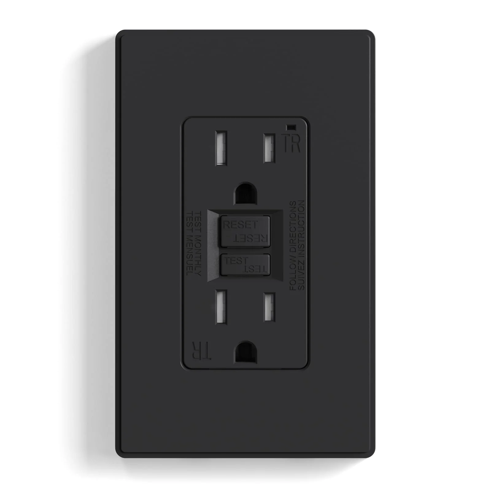 GFCI Outlet, 15A/20A, Self-Test, Tamper-Resistant - Image 4