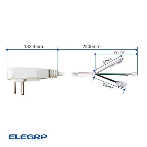 LCDI 6000W AC Power Cord with Safety Protection, 25A 240V, NEMA 6-30P, 12AWG - Image 4