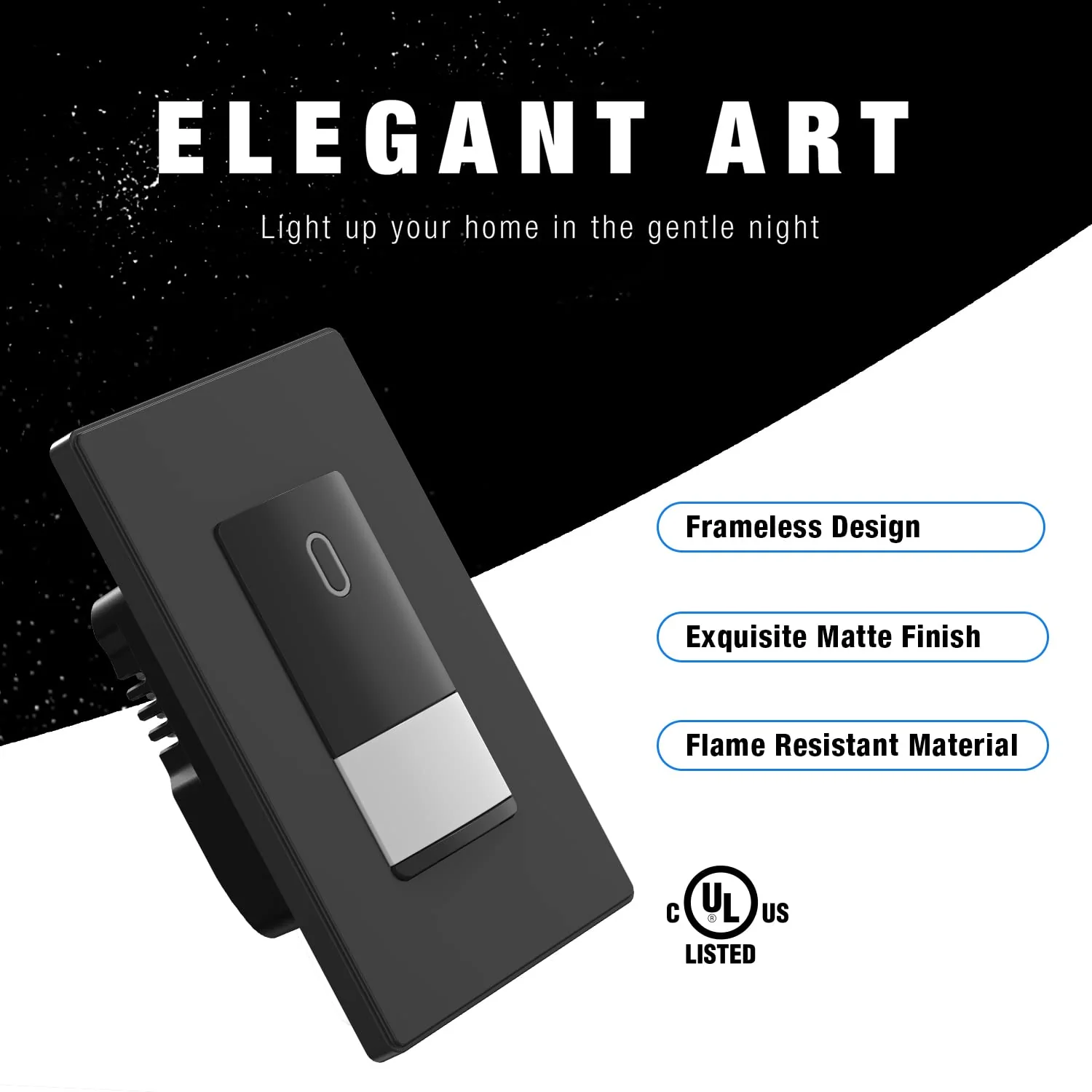 Motion Sensor Light Switch for LED/CFL/Incandescent Bulbs,12-14A 120-277V, Single-Pole/Dual Location Control - Image 4