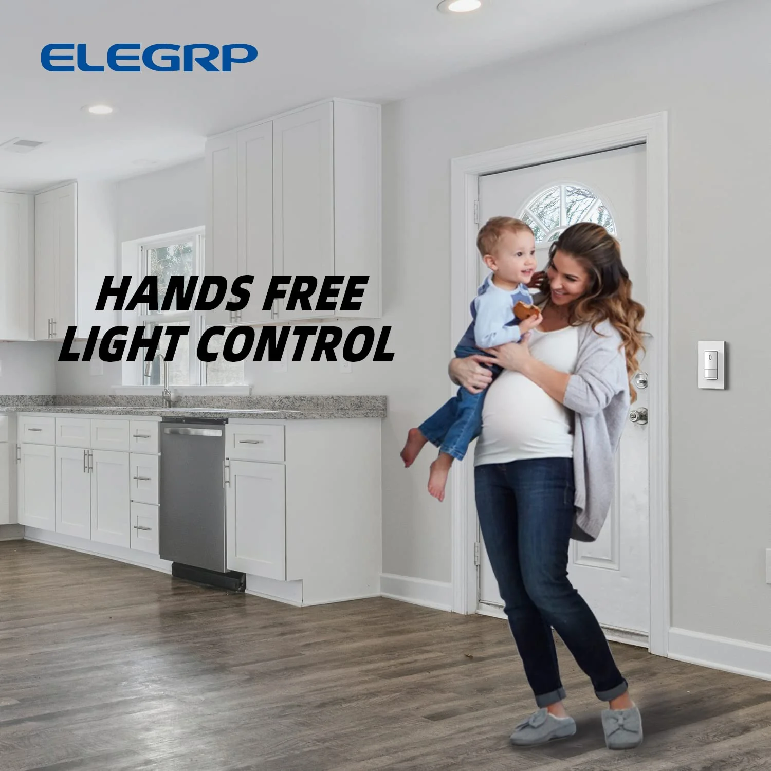 Motion Sensor Light Switch for LED/CFL/Incandescent Bulbs,12-14A 120-277V, Single-Pole/Dual Location Control - Image 7