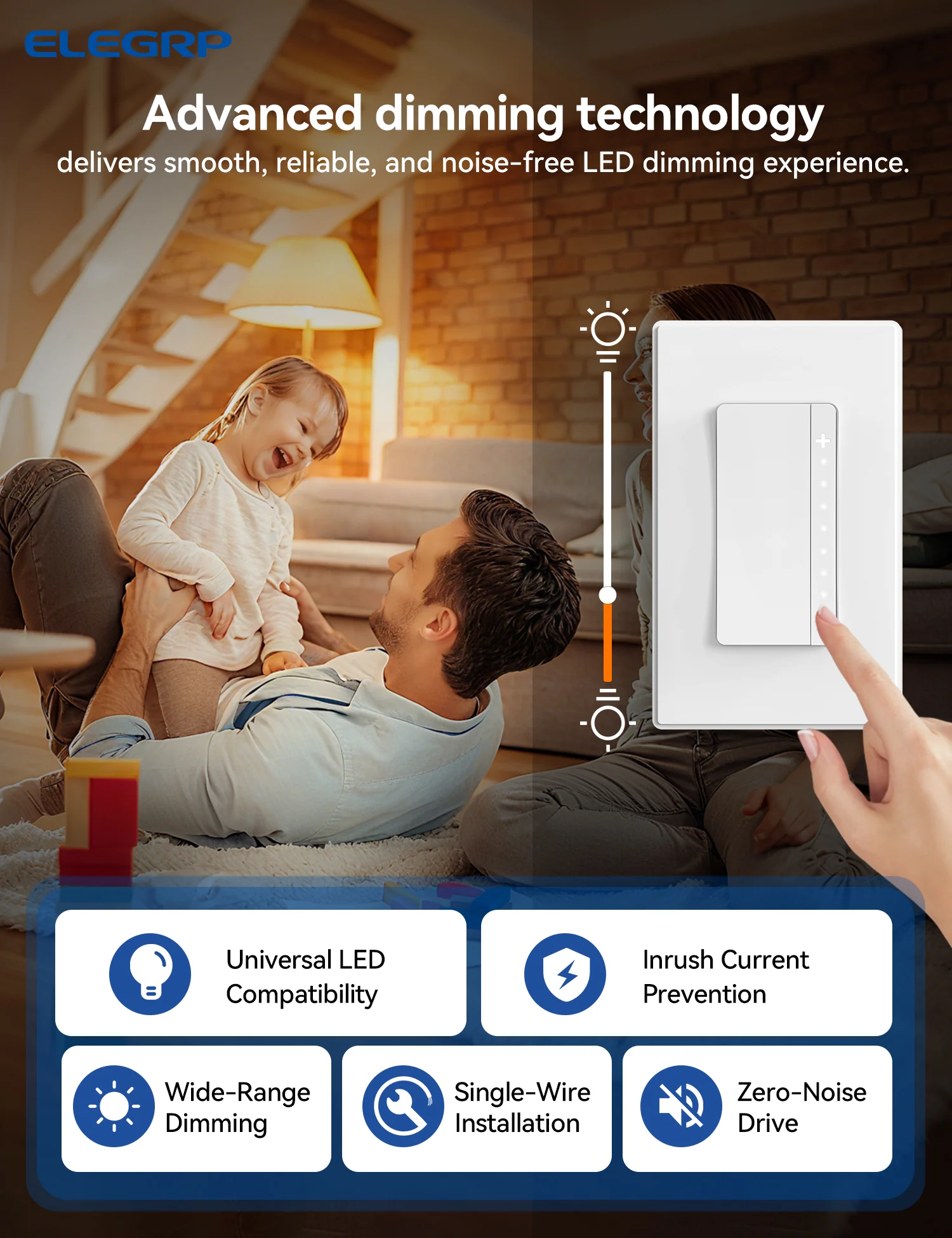 LEDPro™ Multi-Location LED Dimmer Switch Kit, with Master and Companion Dimmer Light Switch - Image 11