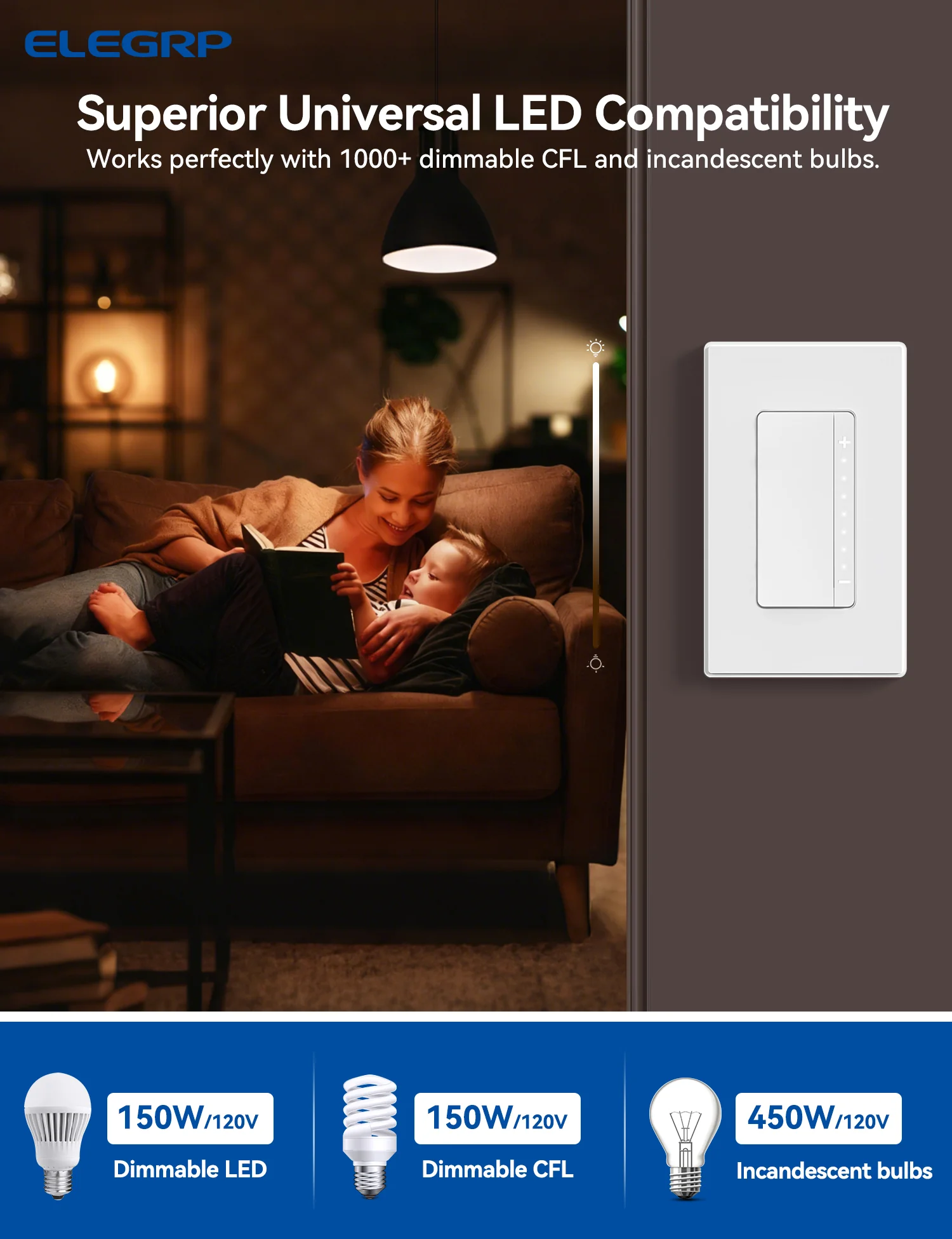 LEDPro™ Multi-Location LED Dimmer Switch Kit, with Master and Companion Dimmer Light Switch - Image 7