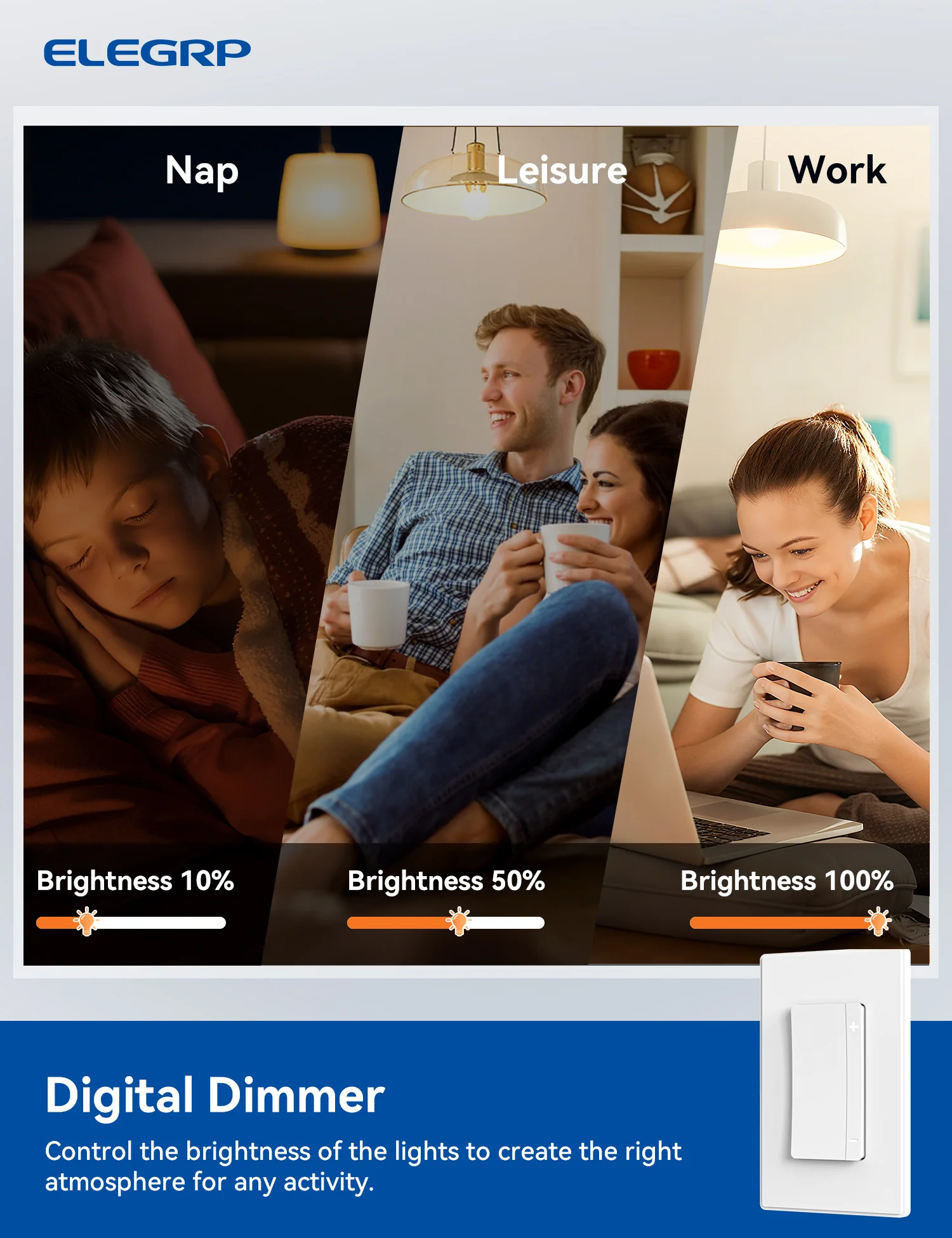 LEDPro™ Multi-Location LED Dimmer Switch Kit, with Master and Companion Dimmer Light Switch - Image 8