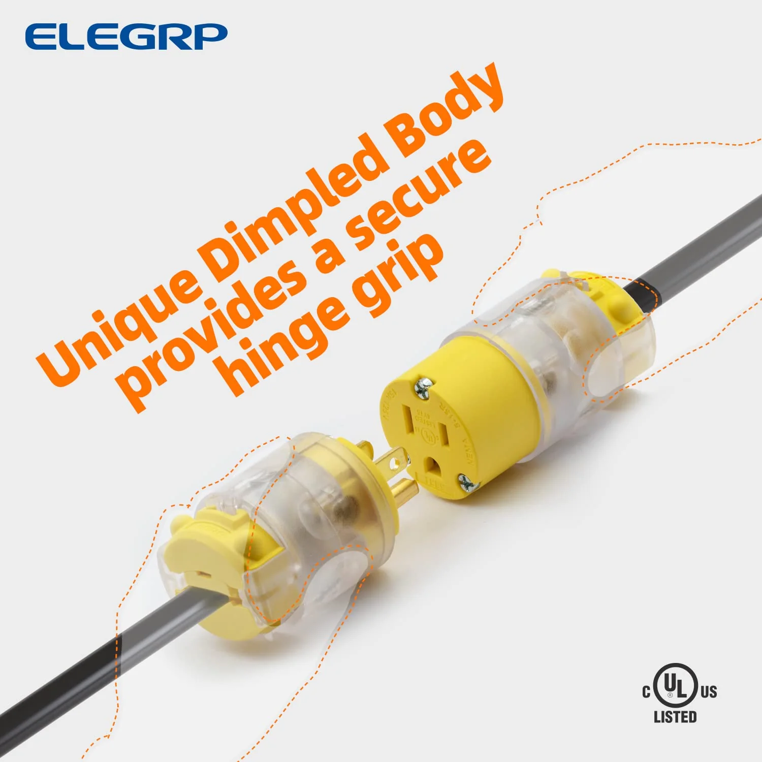 15A 125V, Lighted Straight Blade Electrical Plug and Connector, NEMA 5-15R/P, 2-Pole 3-Wire - Image 16