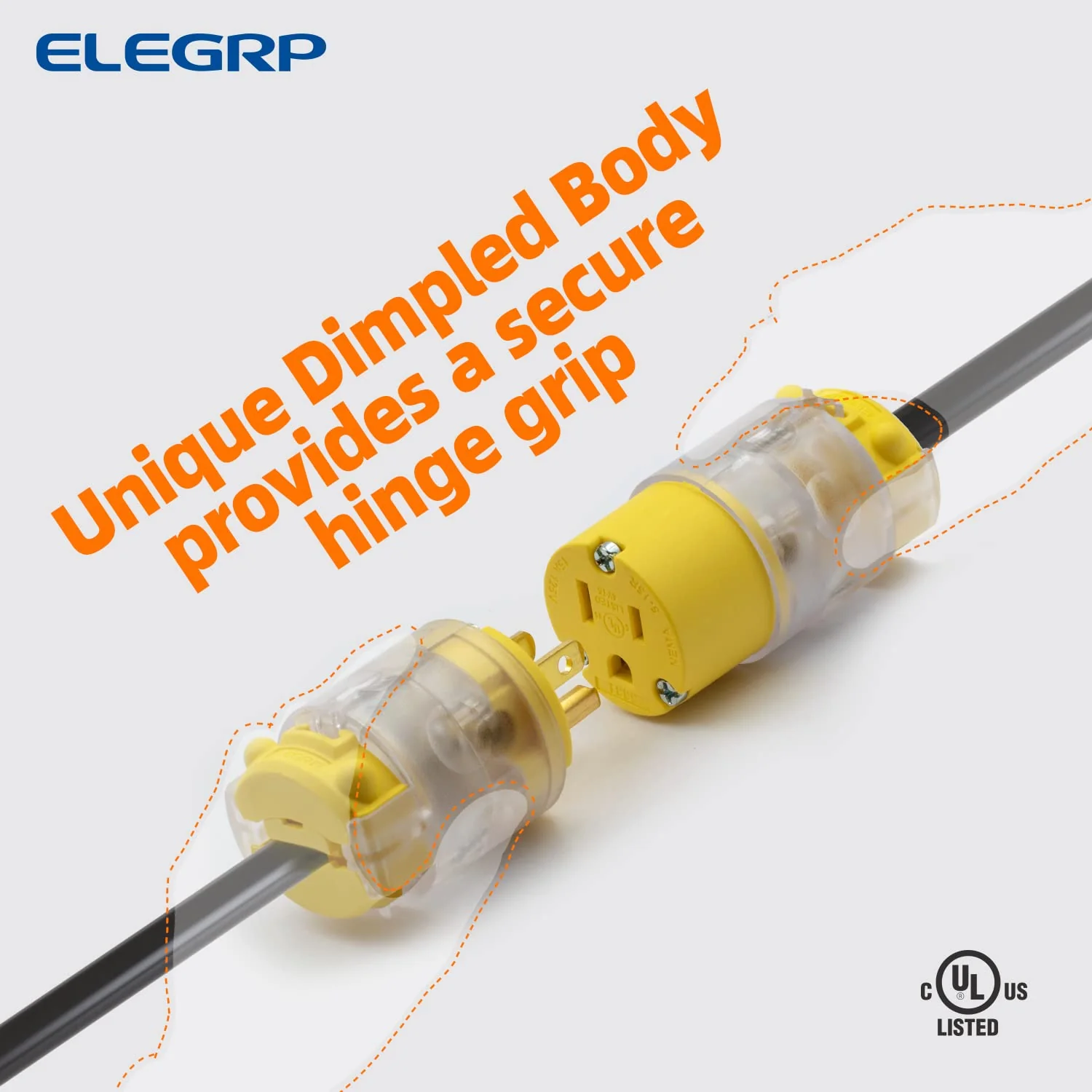 15A 125V, Lighted Straight Blade Electrical Plug and Connector, NEMA 5-15R/P, 2-Pole 3-Wire - Image 7
