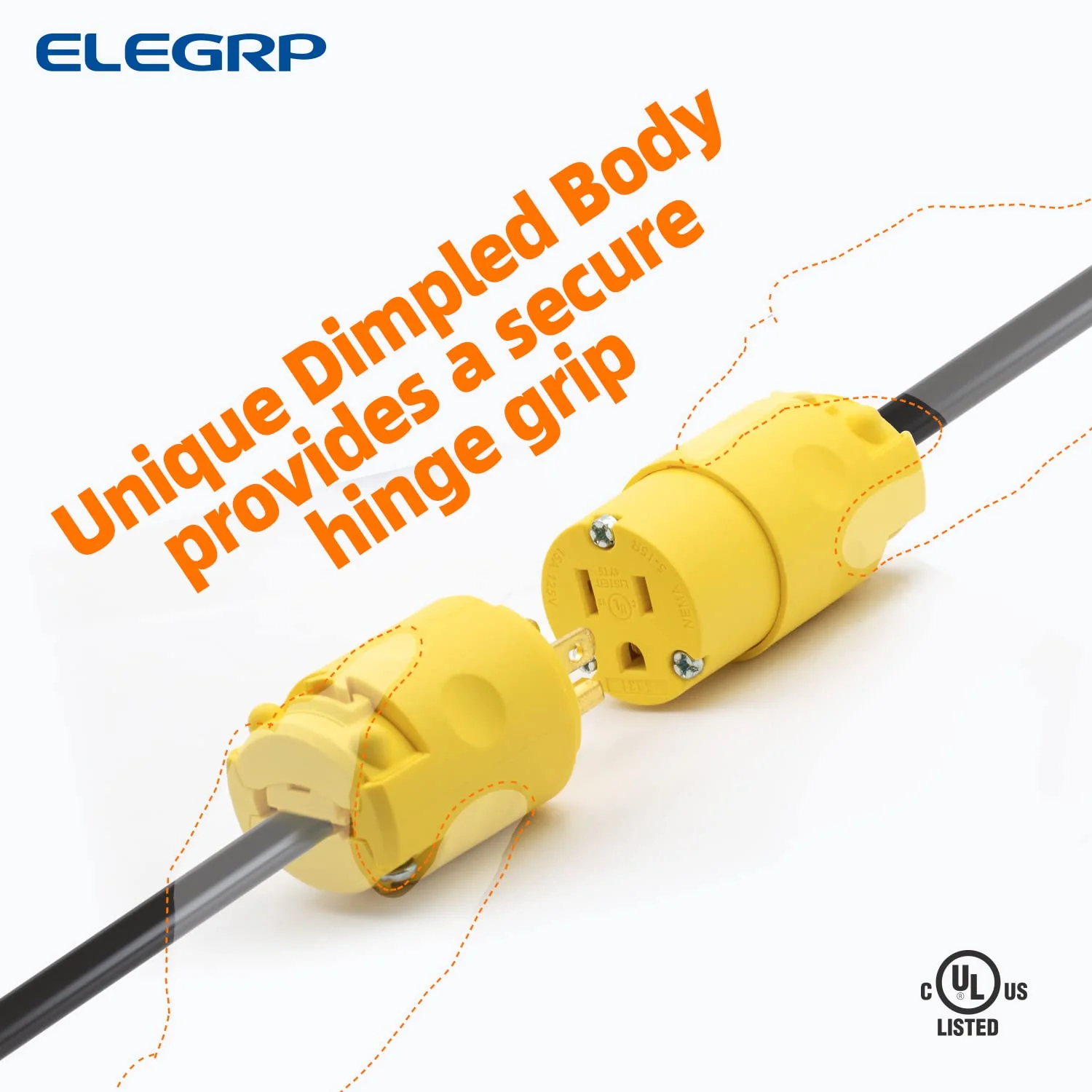 15A 125V, Straight Blade Electrical Plug and Connector, NEMA 5-15R/P, 2-Pole 3-Wire - Image 10
