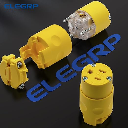 15A 125V, Straight Blade Electrical Plug and Connector, NEMA 5-15R/P, 2-Pole 3-Wire - Image 4