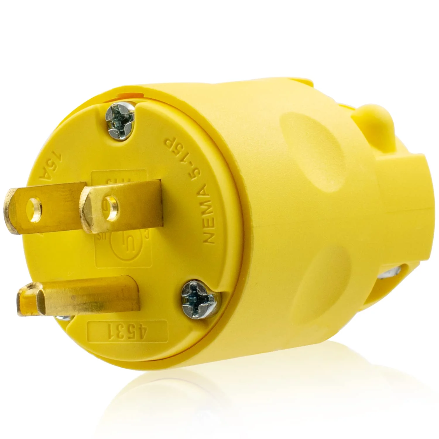 15A 125V, Straight Blade Electrical Plug and Connector, NEMA 5-15R/P, 2-Pole 3-Wire - Image 7