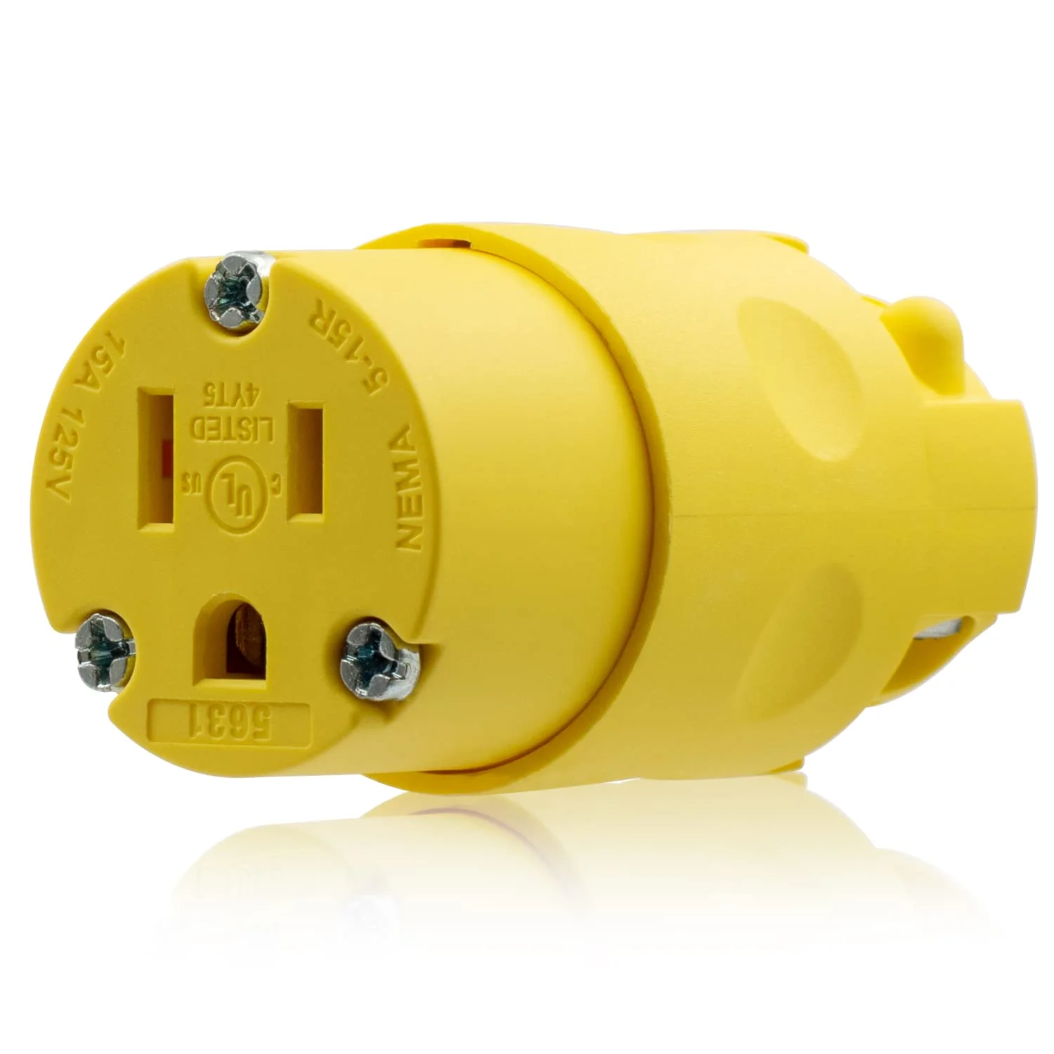 15A 125V, Straight Blade Electrical Plug and Connector, NEMA 5-15R/P, 2-Pole 3-Wire - Image 8