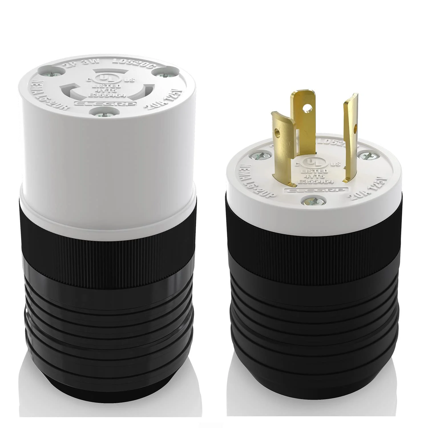 20A 125V, NEMA L5-20R Twist Lock Outlet,3 Pole 4 Wire Grounding - Image 4