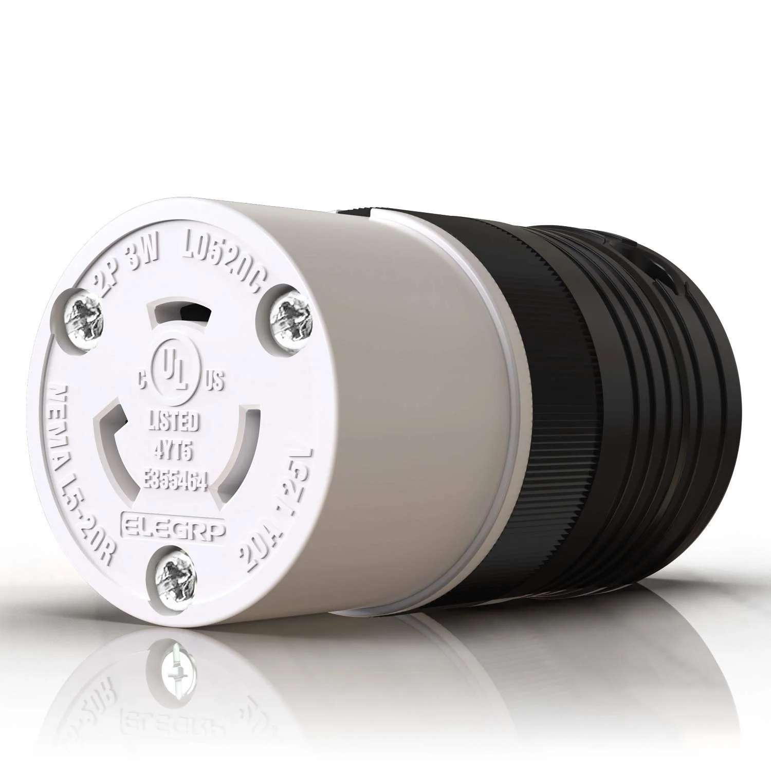 20A 125V, NEMA L5-20R Twist Lock Outlet,3 Pole 4 Wire Grounding - Image 6