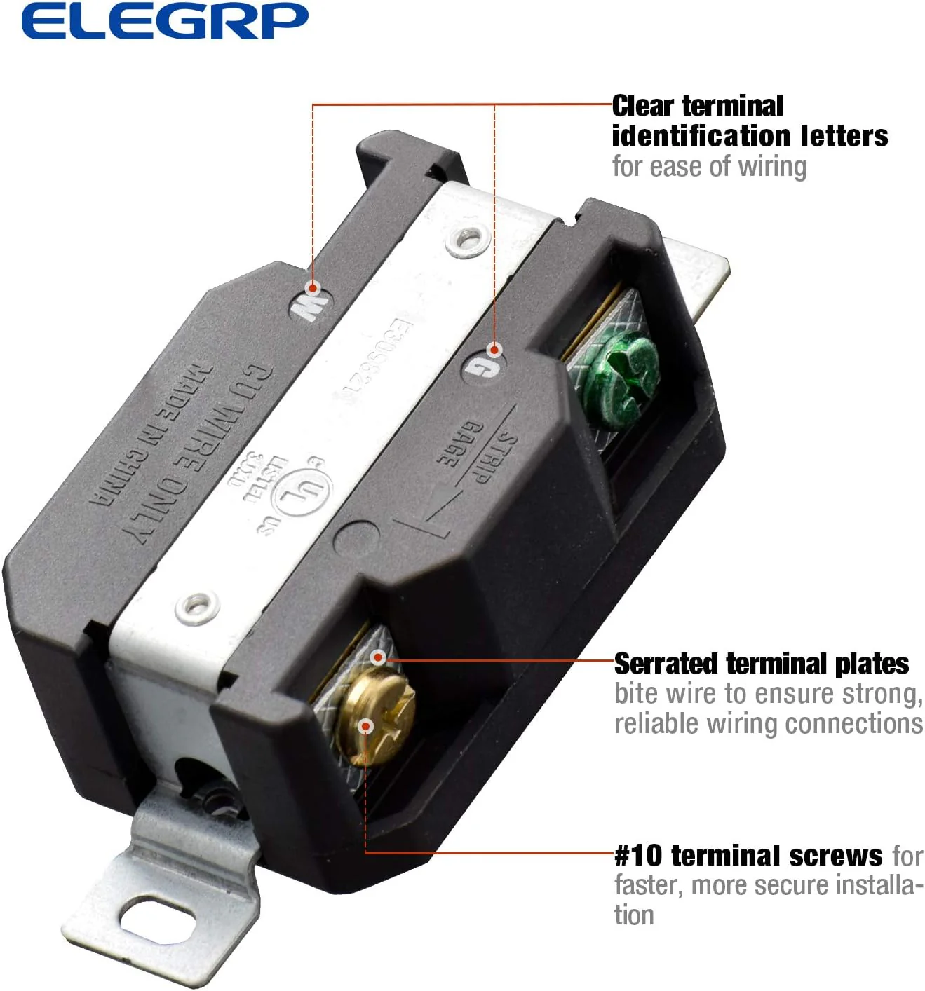 30A 125V, Twist Lock Plug and Connector Set, NEMA L16-20, 2-Pole 3-Wire - Image 12