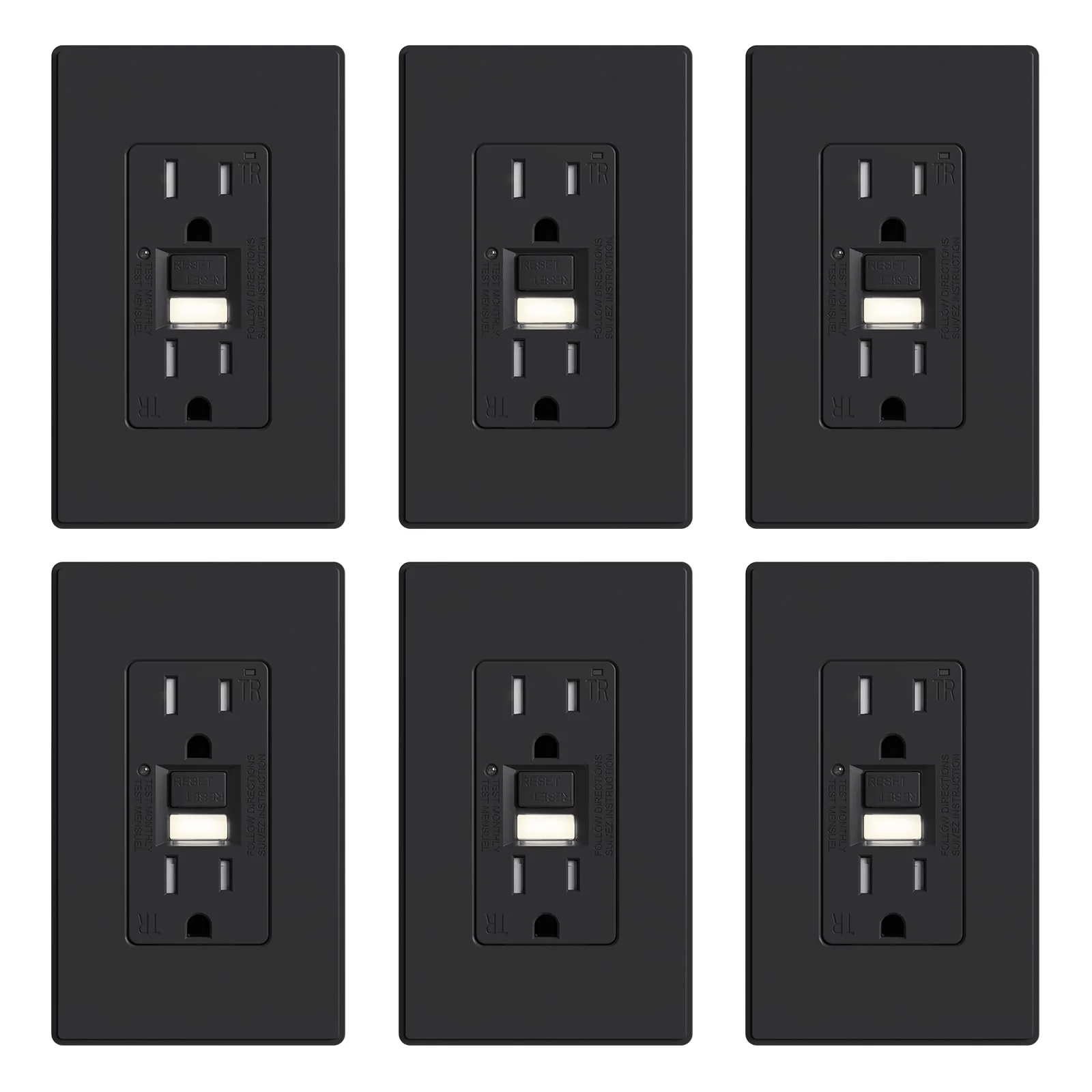 GFCI Outlet with Nightlight, 15A/20A, Self-Test, Tamper-Resistant - Image 15