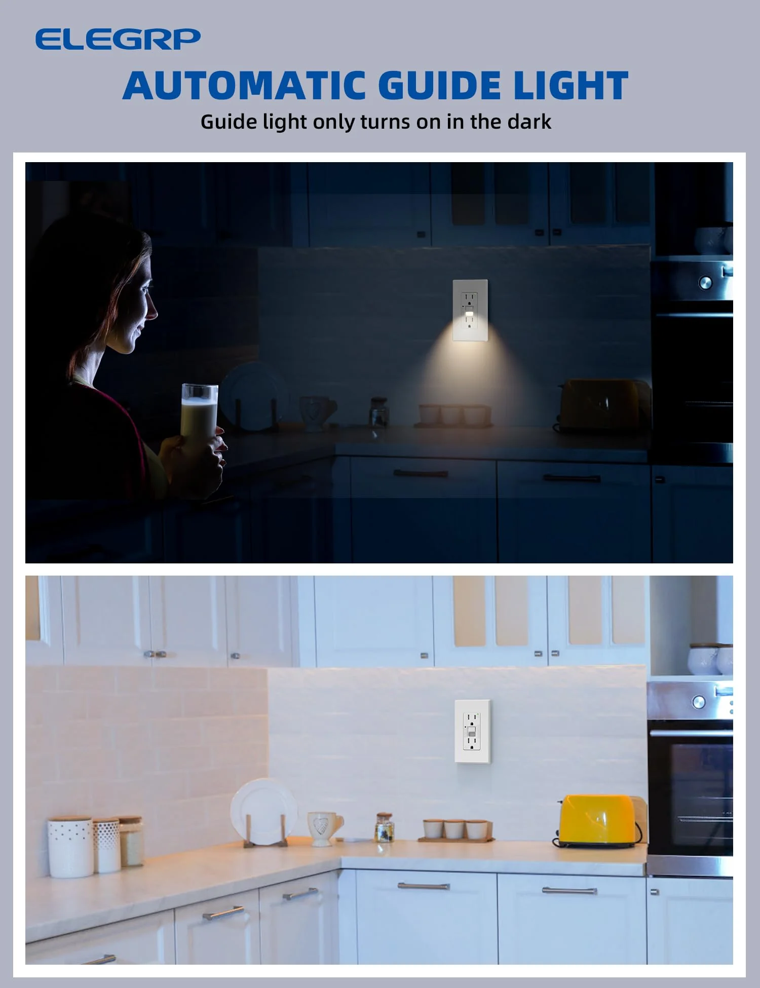 GFCI Outlet with Nightlight, 15A/20A, Self-Test, Tamper-Resistant - Image 7