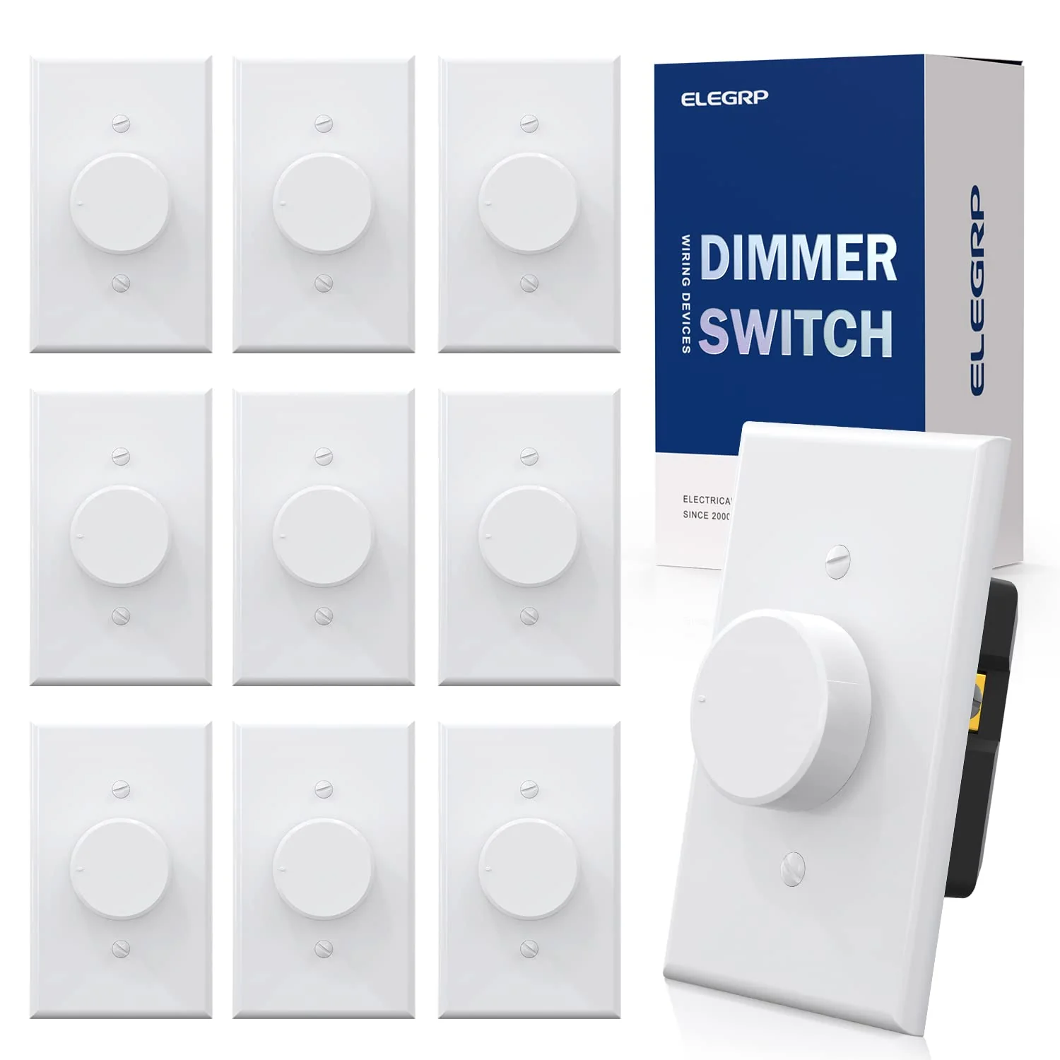 Rotary Dimmer Switch for LED/CFL/Incandescent Bulbs, Single Pole/3-Way - Image 4