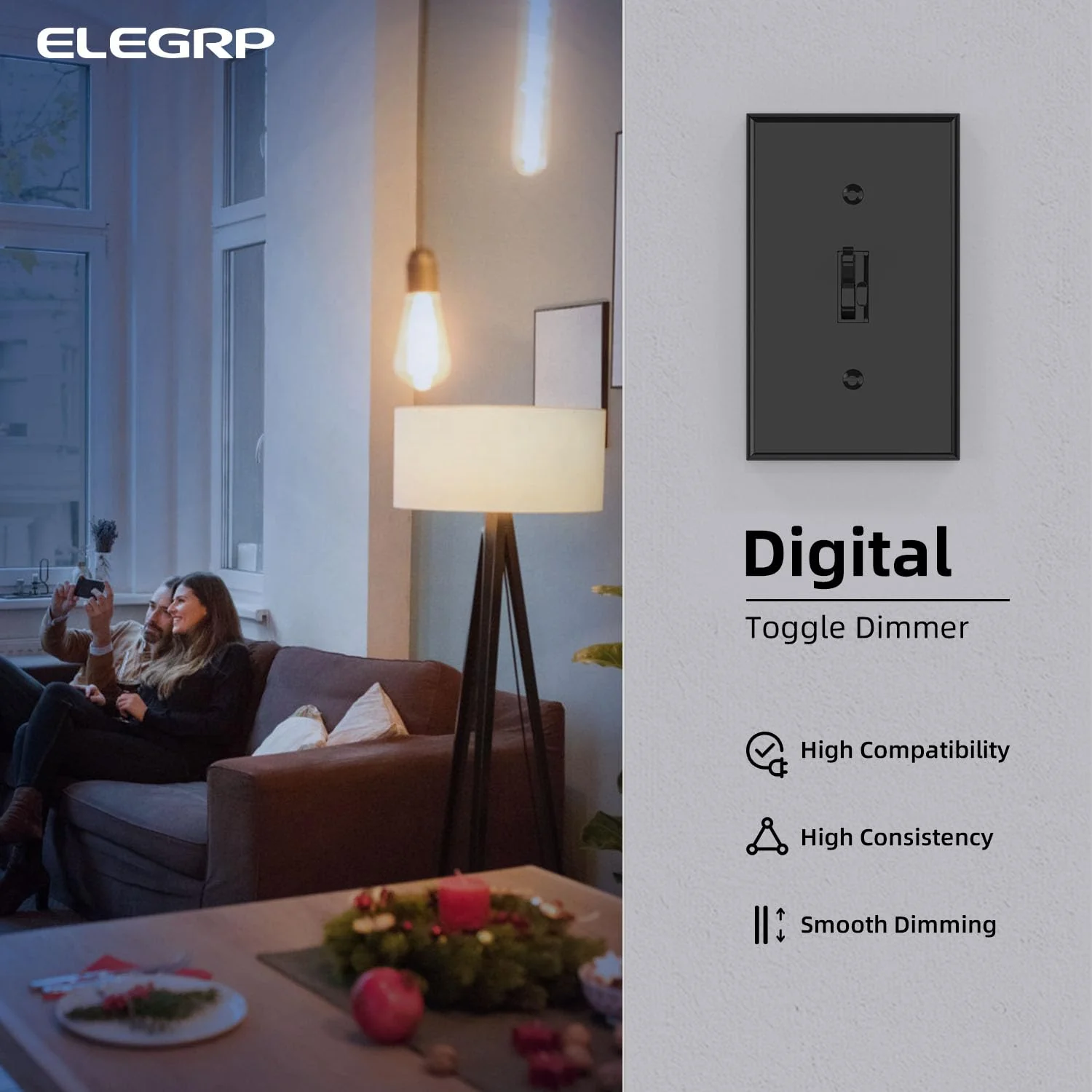 Toggle Dimmer Switch for LED/CFL/Incandescent Bulbs, Single Pole/3-Way - Image 9