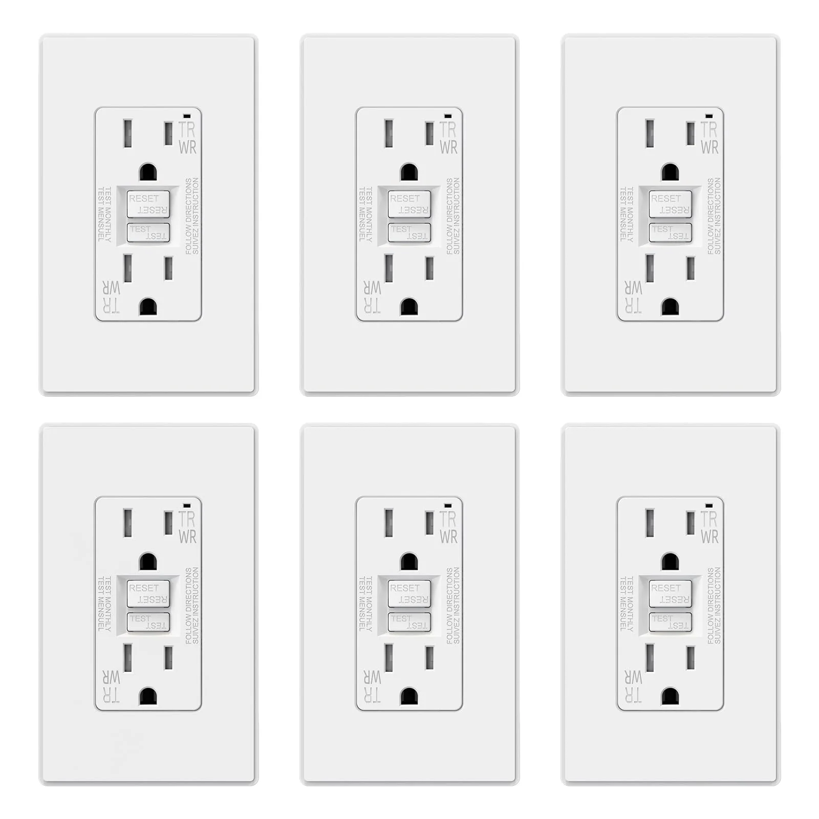 Outdoor GFCI Outlet, 15A/20A, Self-Test, Weather & Tamper Resistant - Image 15
