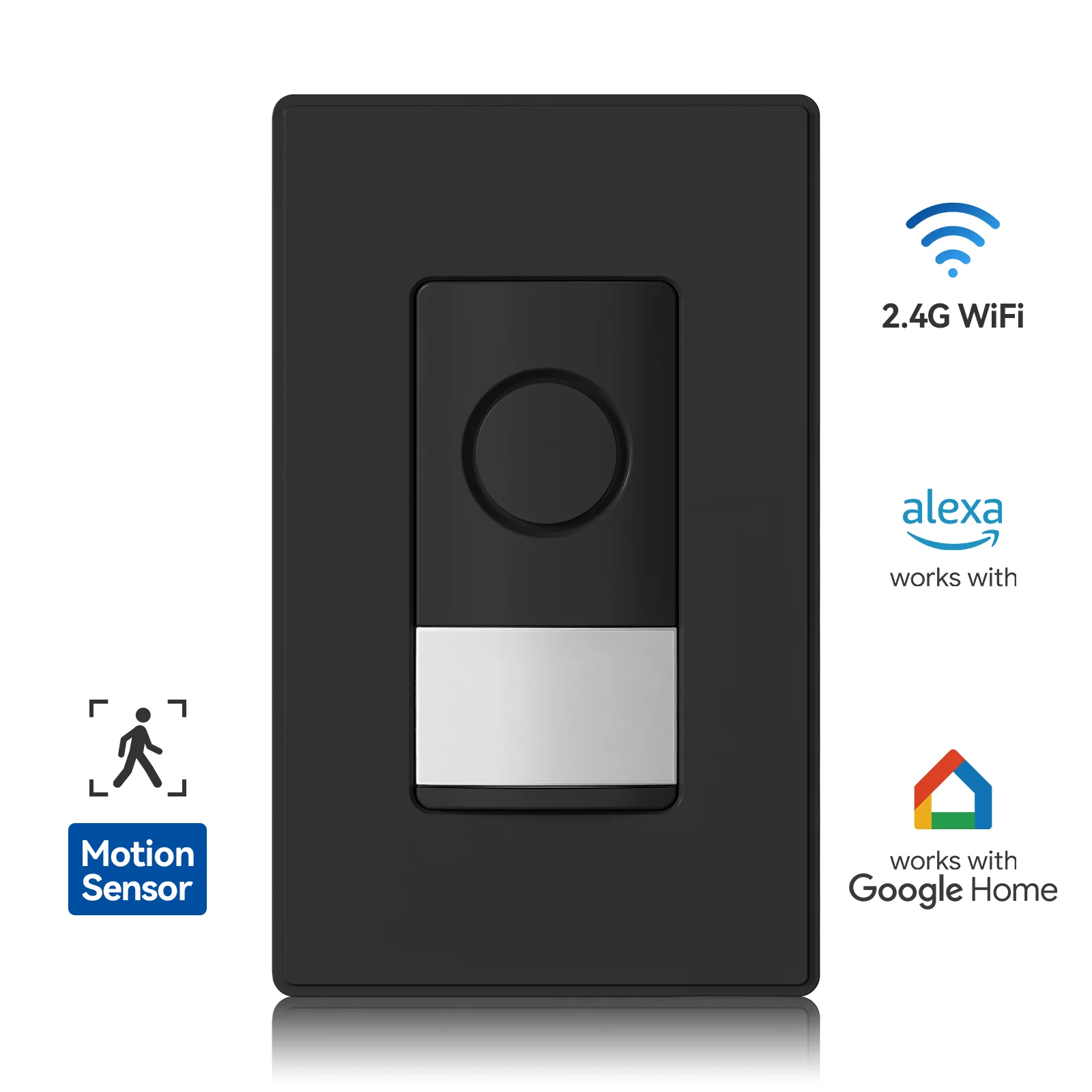 Wi-Fi Smart Motion Sensor Switch with Voice & App Control, Single Pole or 3-Way - Image 3