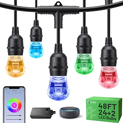 Outdoor Wi-Fi Smart Dimmer Plug and Smart String Dimmable Lights Combo - Image 5