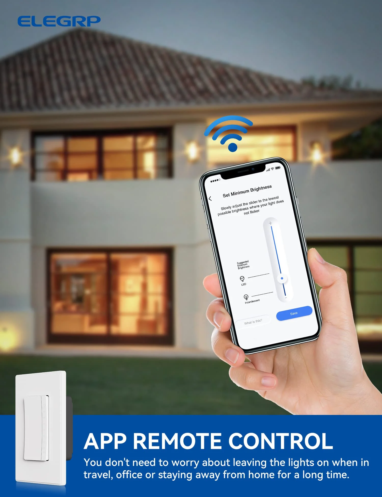 Wi-Fi Smart Rocker Dimmer Switch with Hidden LED Indicator - Image 8