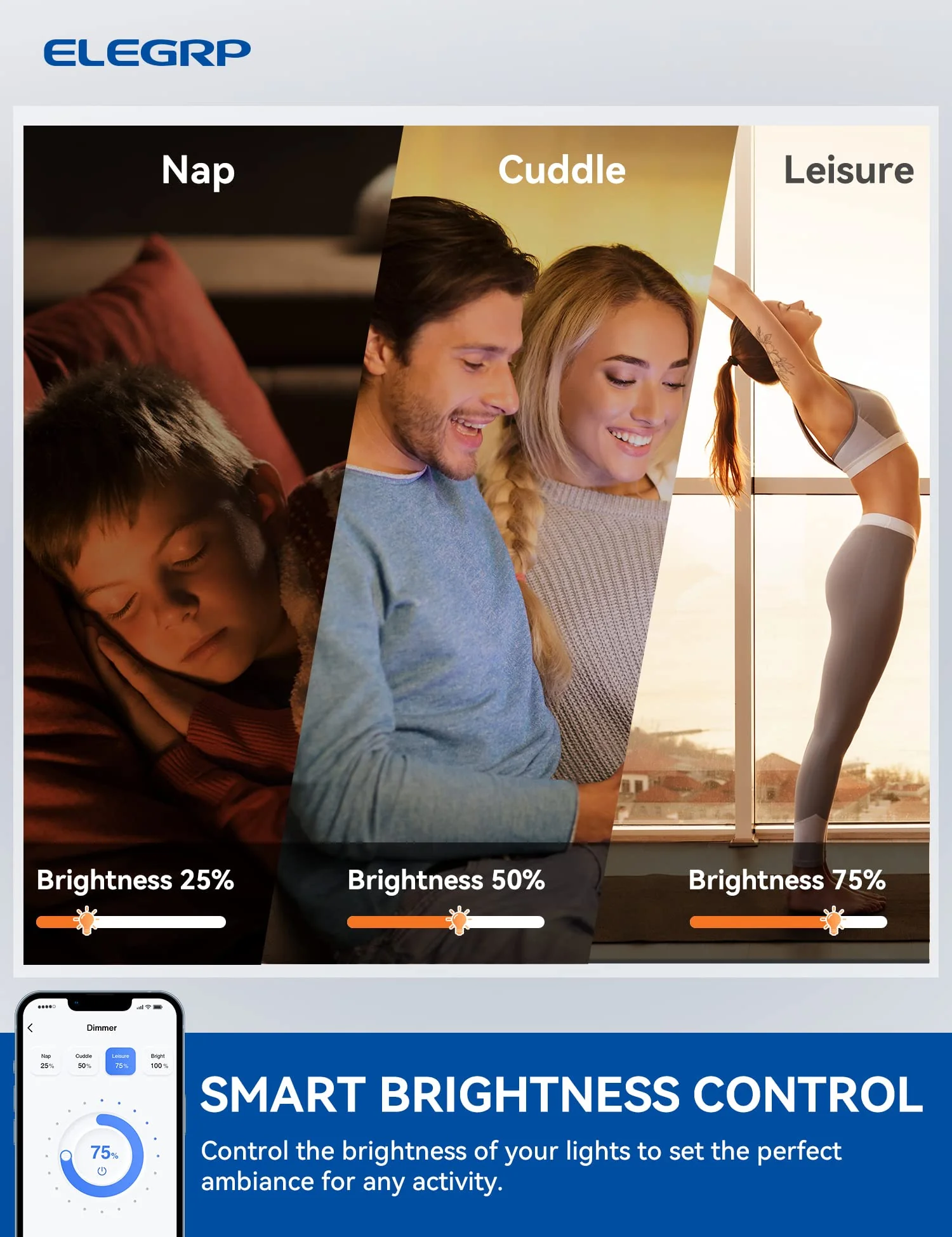 Wi-Fi Smart Touch Dimmer Switch with Hidden LED Indicator, Single Pole/3-Way - Image 6