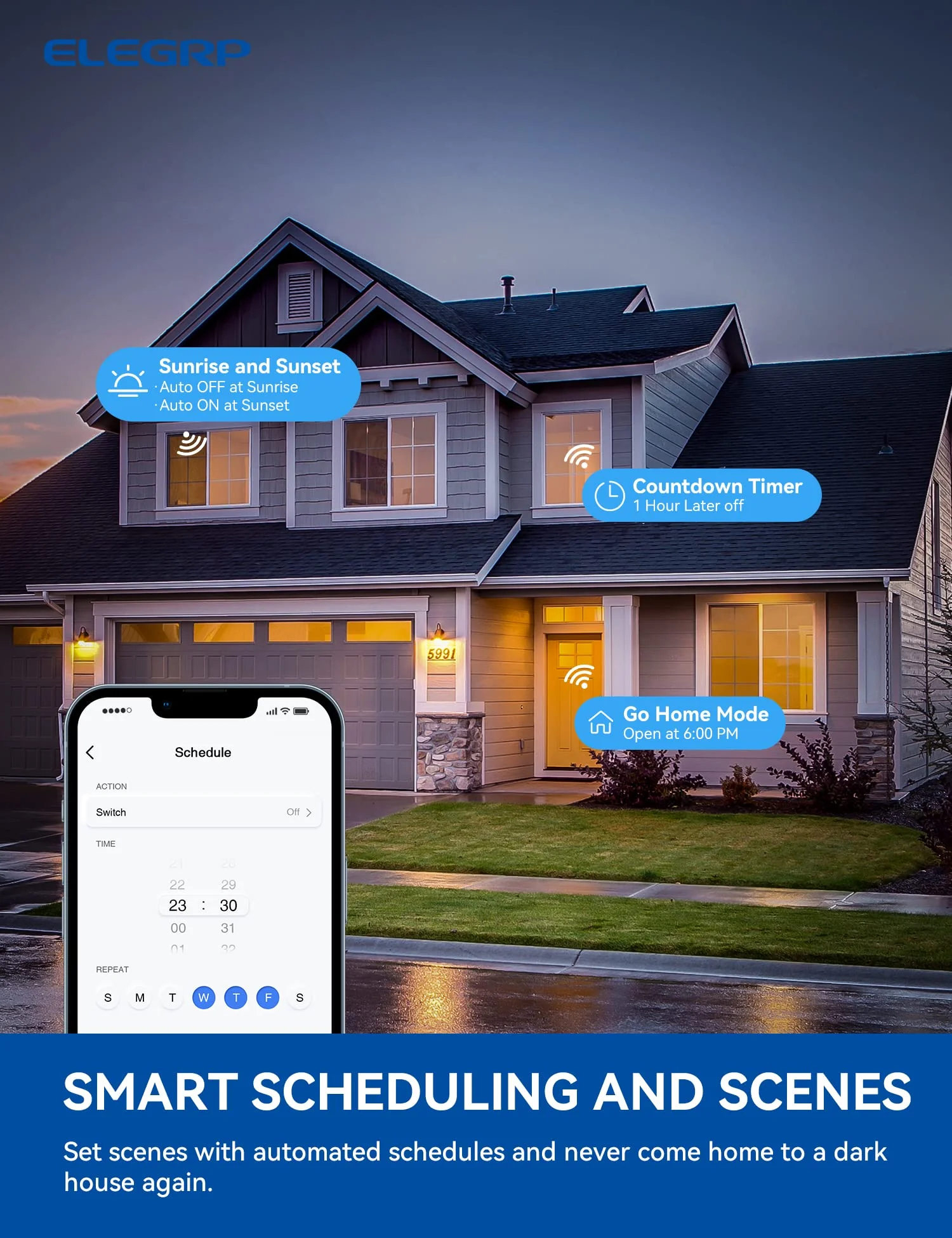 Wi-Fi Smart Touch Dimmer Switch with Hidden LED Indicator, Single Pole/3-Way - Image 9