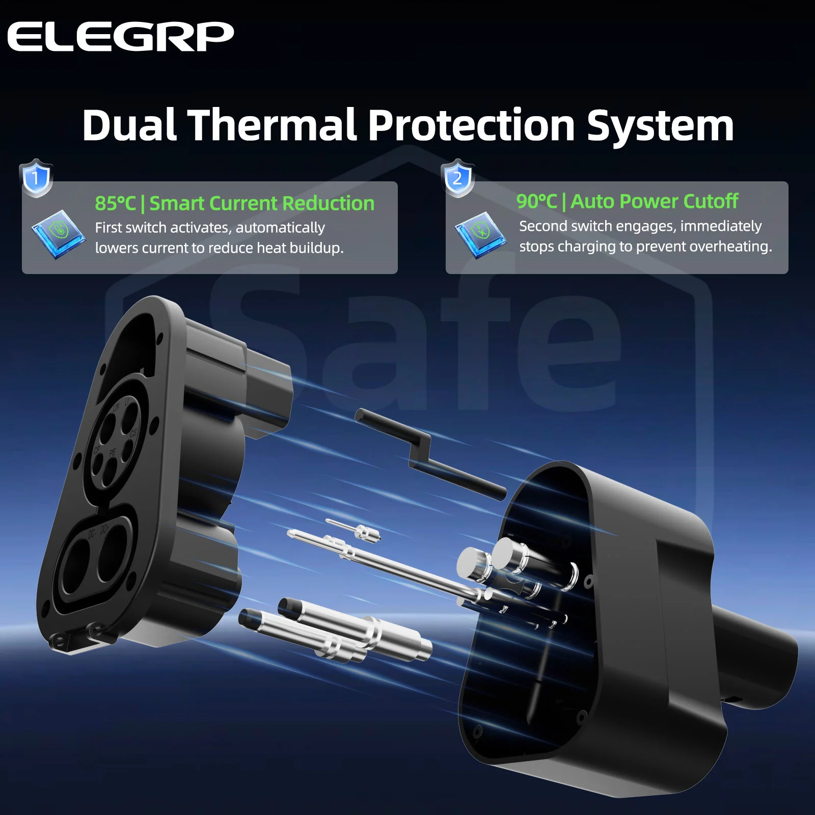 EV Charging Adapter 500A 1000V DC, CCS1 Charger to NACS Vehicle - Image 3