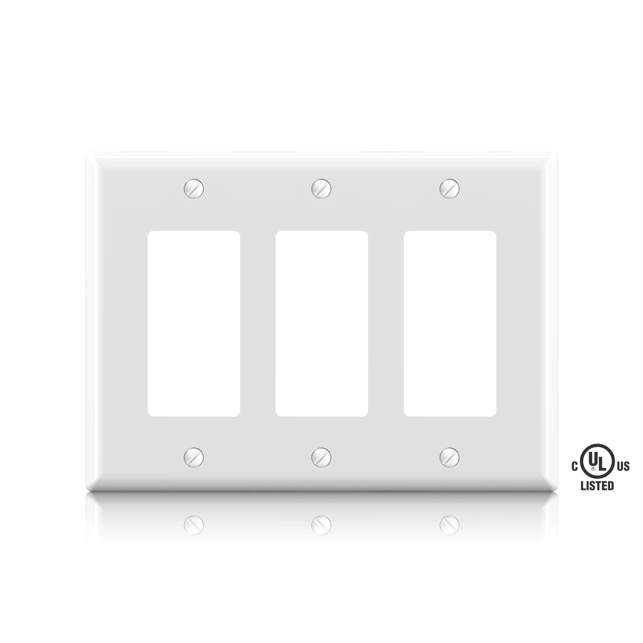 ELEGRP Glossy  1-Gang 2-Gang 3-GangMid-Size Wall Plate, 5 Pack - Image 14